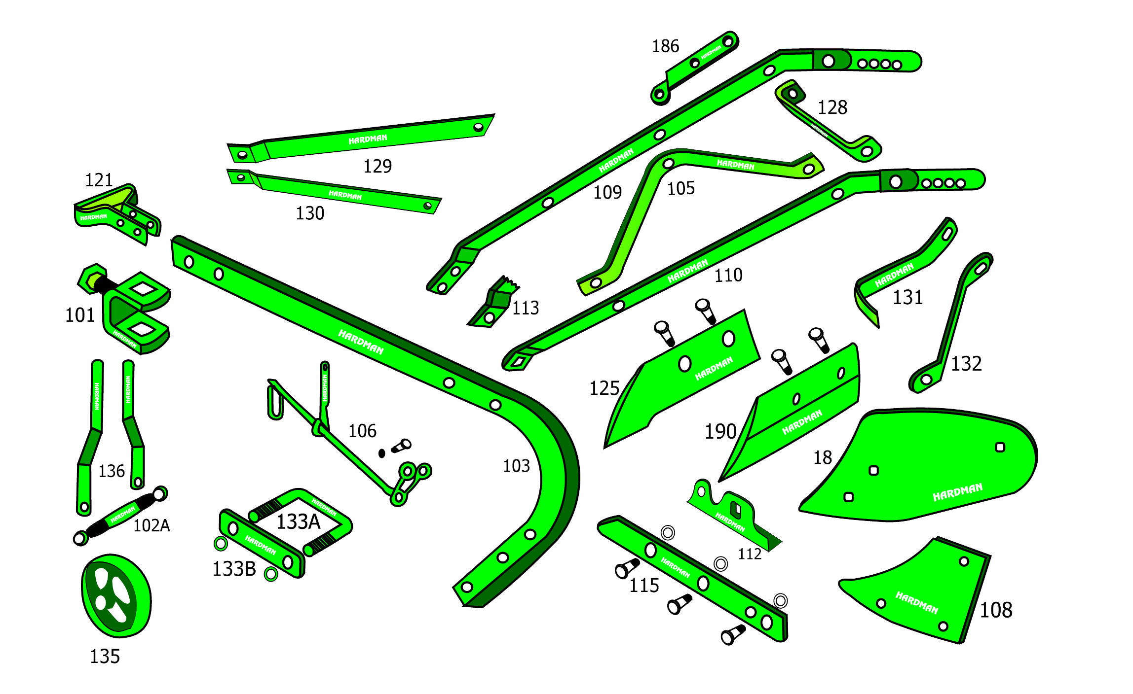 Animal Drawn Plough Parts