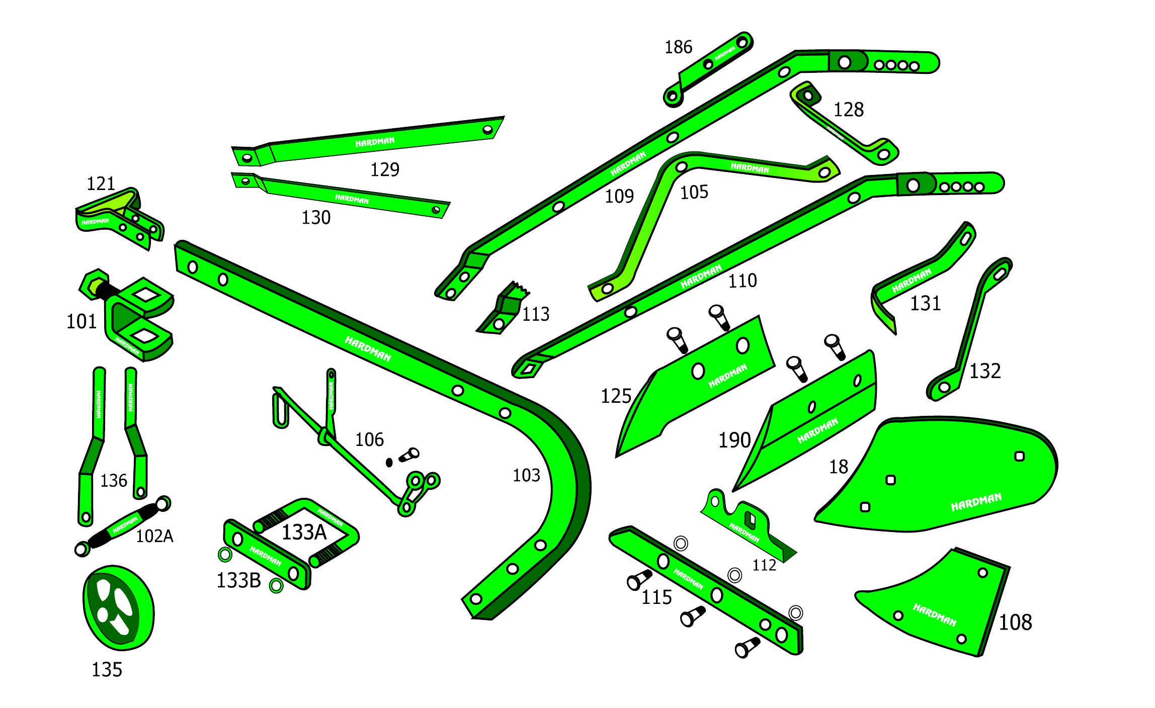 Animal Drawn Plough Parts
